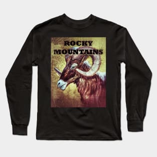 Rocky Mountains Bighorn Sheep Long Sleeve T-Shirt